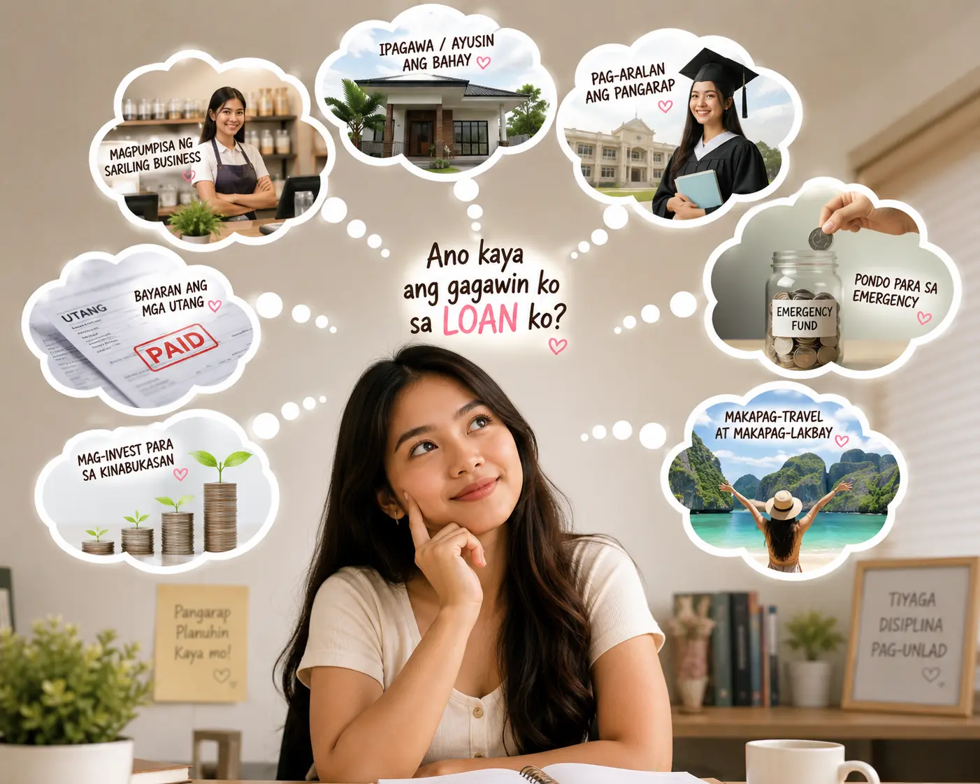 Ano kaya ang gagawin ko sa loan ko? — negosyo, bahay, pag-aaral, emergency fund, travel, bayad-utang, at investment